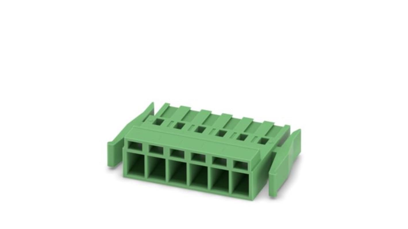 Phoenix Contact MSTBC Series PCB Connector, 6-Contact, 5.08mm Pitch, Latching, 1-Row, Crimp Termination