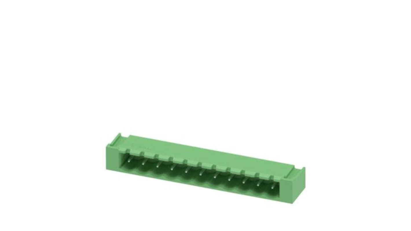Phoenix Contact MSTBA Series Straight Wave Soldering PCB Header, 11 Contact(s), 5.08mm Pitch, 1 Row(s), Shrouded
