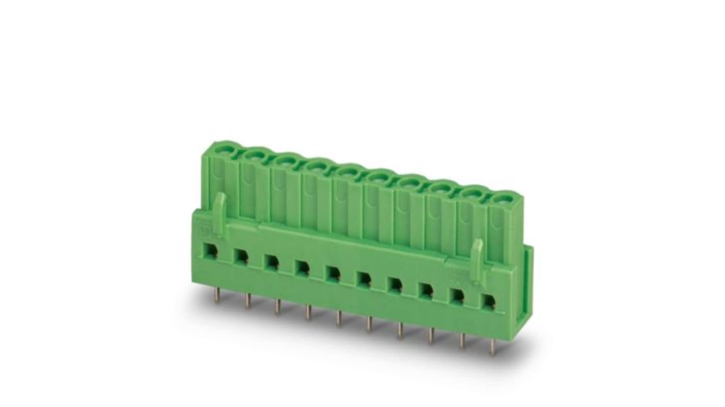 Phoenix Contact ICV Series Vertical Wave Soldering PCB Header, 2 Contact(s), 5.08mm Pitch, 1 Row(s), Shrouded
