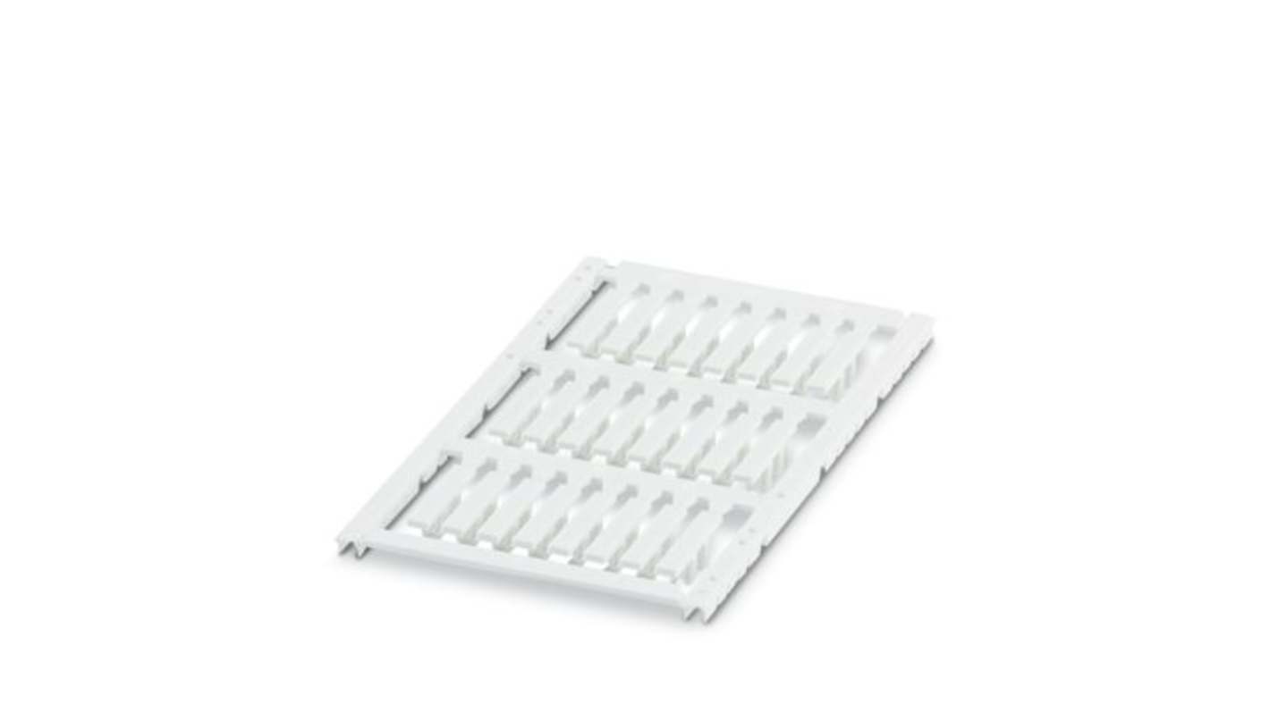 Phoenix Contact UCT Clip On Cable Markers, White, Pre-printed "Unlabeled", 2.9 → 3.5mm Cable, for Conductor And