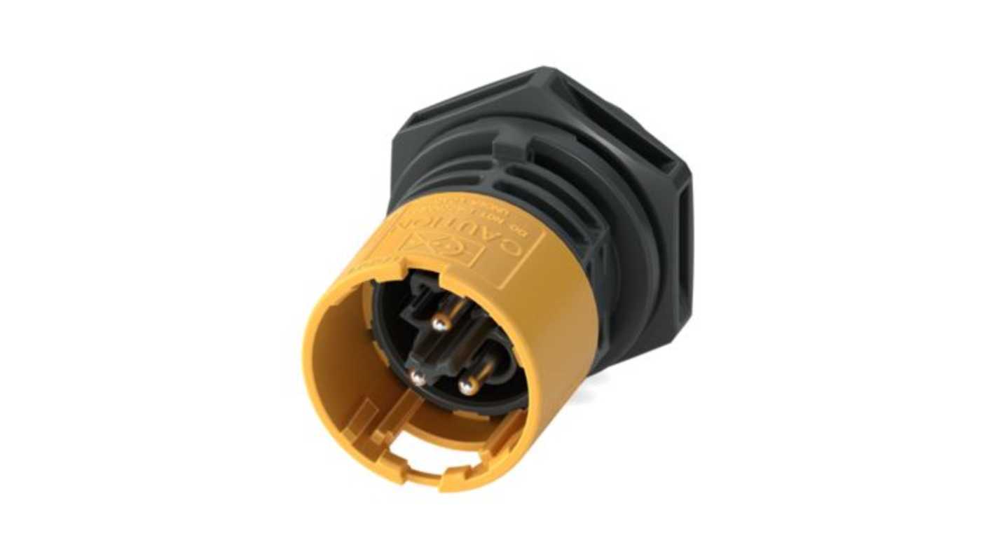 Phoenix Contact Connector, 3 Contacts, Front Mount, Plug, Male, IP66, IP68, IP69, PRC 20 Series