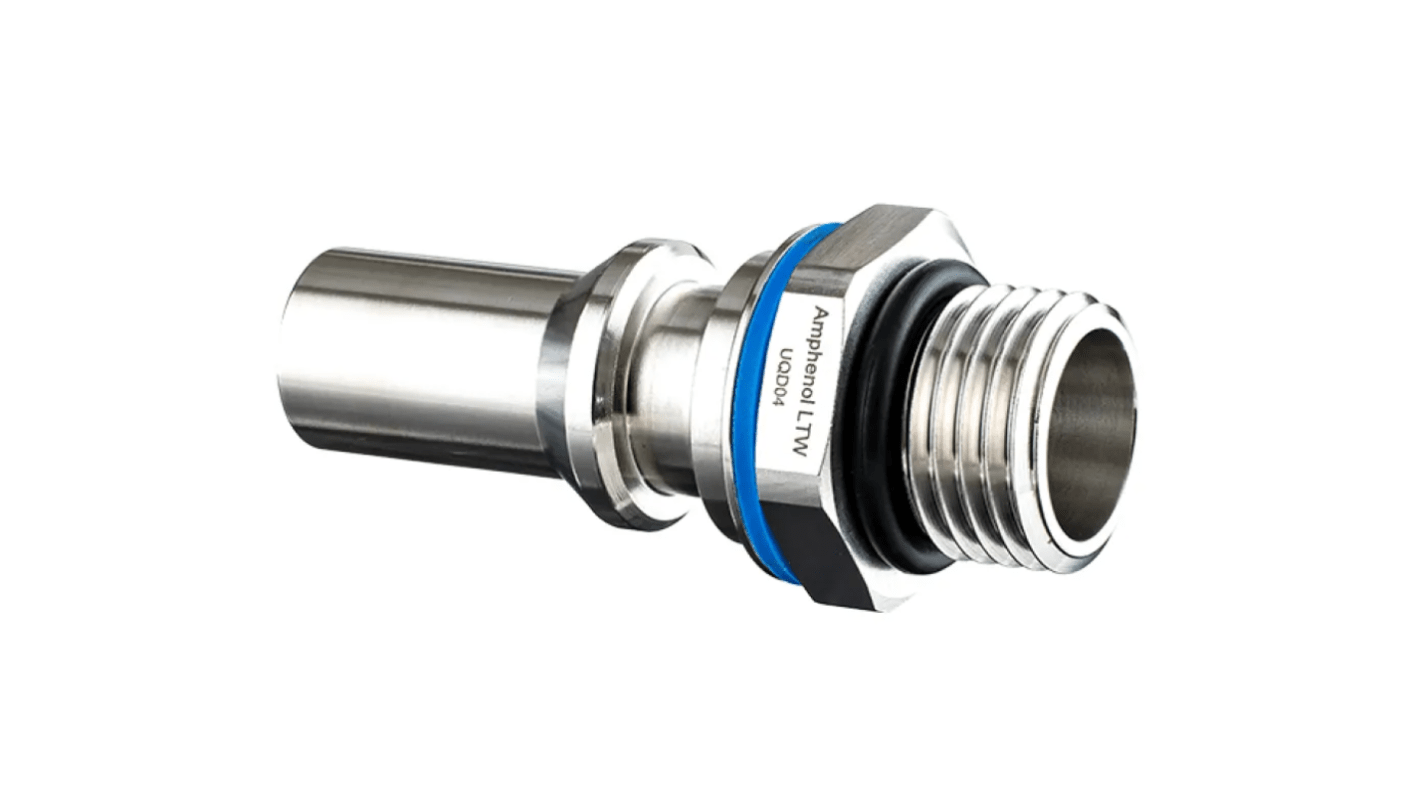 Amphenol Industrial Connector, Push-Pull, 9/16 in Connector, Plug, Male, SQD04 Series