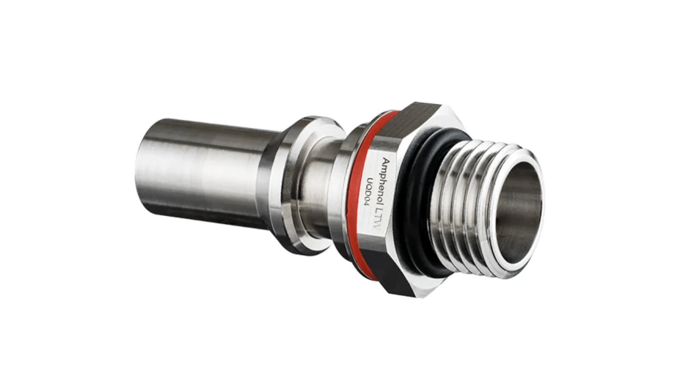Amphenol Industrial Connector, Push-Pull, 9/16 in Connector, Plug, Male, SQD04 Series
