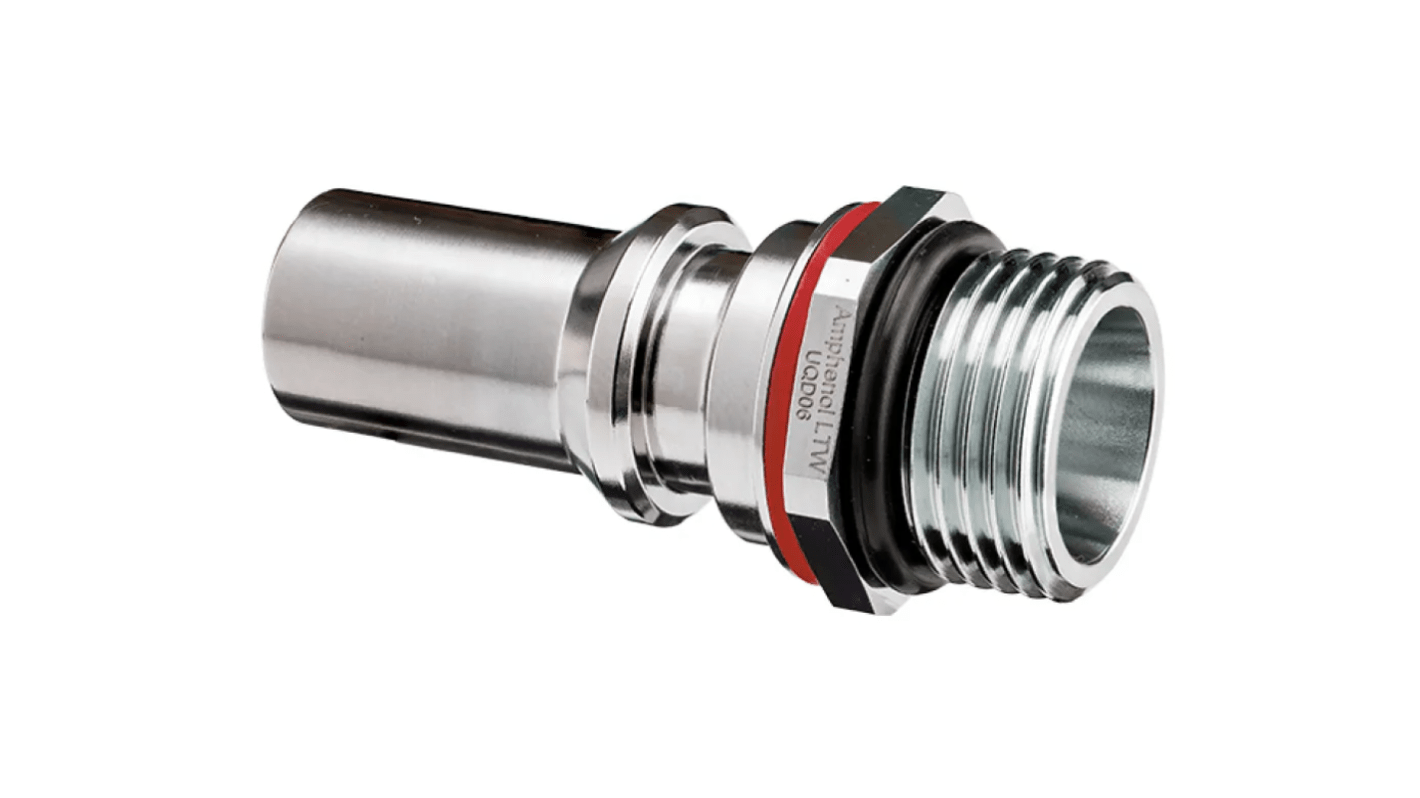 Amphenol Industrial Connector, Push-Pull, 3/4 in Connector, Plug, Male, SQD06 Series