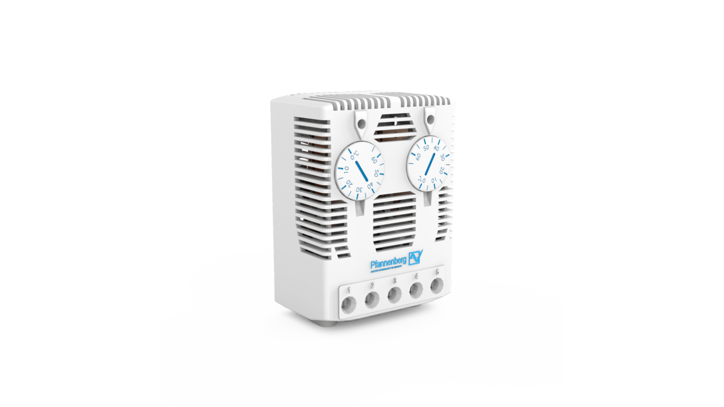 Termostaty 0 → 60°C 120 → 240 V AC NO Pfannenberg parametry styku: 10A 17143000000