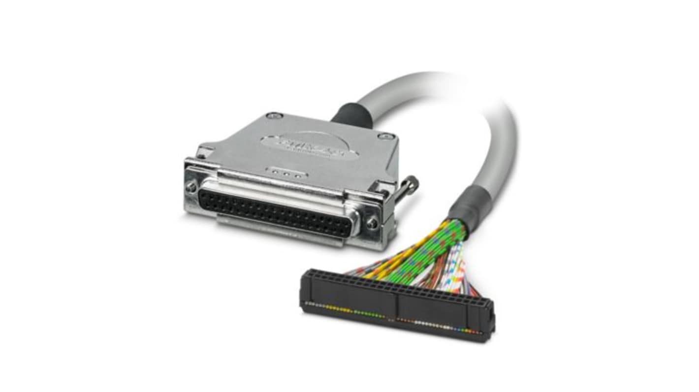 Phoenix Contact Female D-Sub to Female IDC Serial Cable, 1m PVC