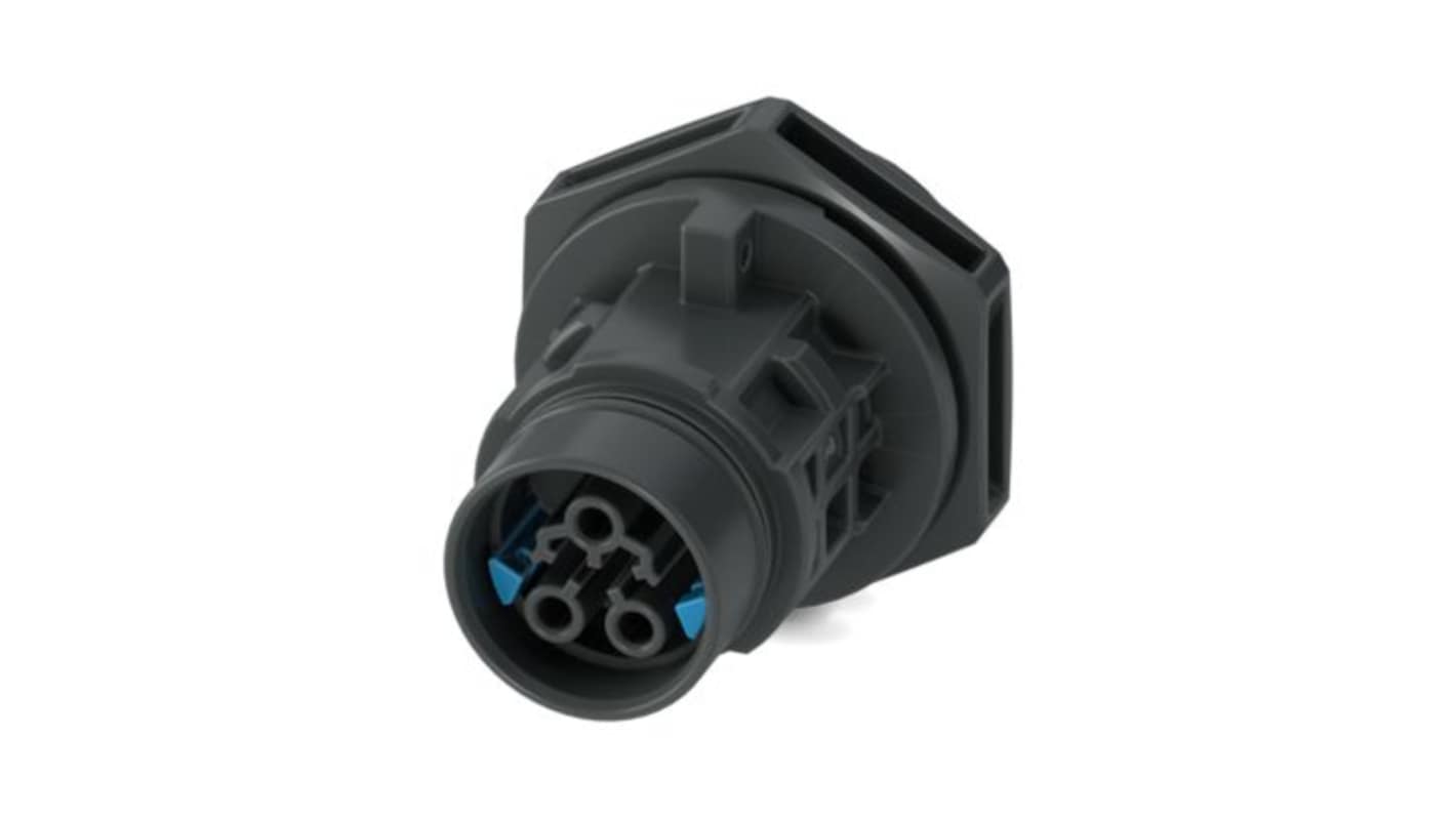 Phoenix Contact Connector, 3 Contacts, Front Mount, Socket, Female, IP66, IP68, IP69, PRC 20 Series