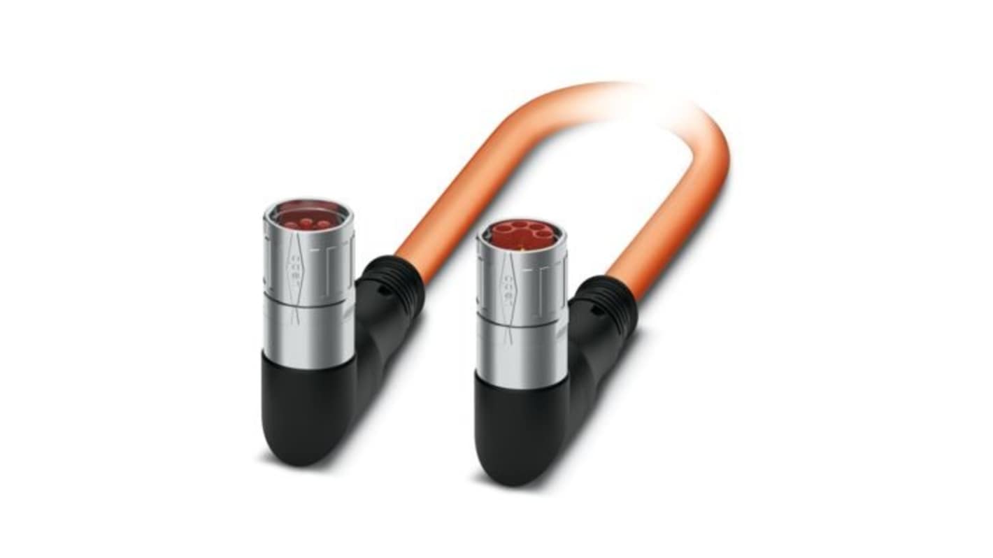 Phoenix Contact Connector, 4+4+4+PE Contacts, Thread Mount, M23 Connector, Plug and Socket, Male and Female Contacts,