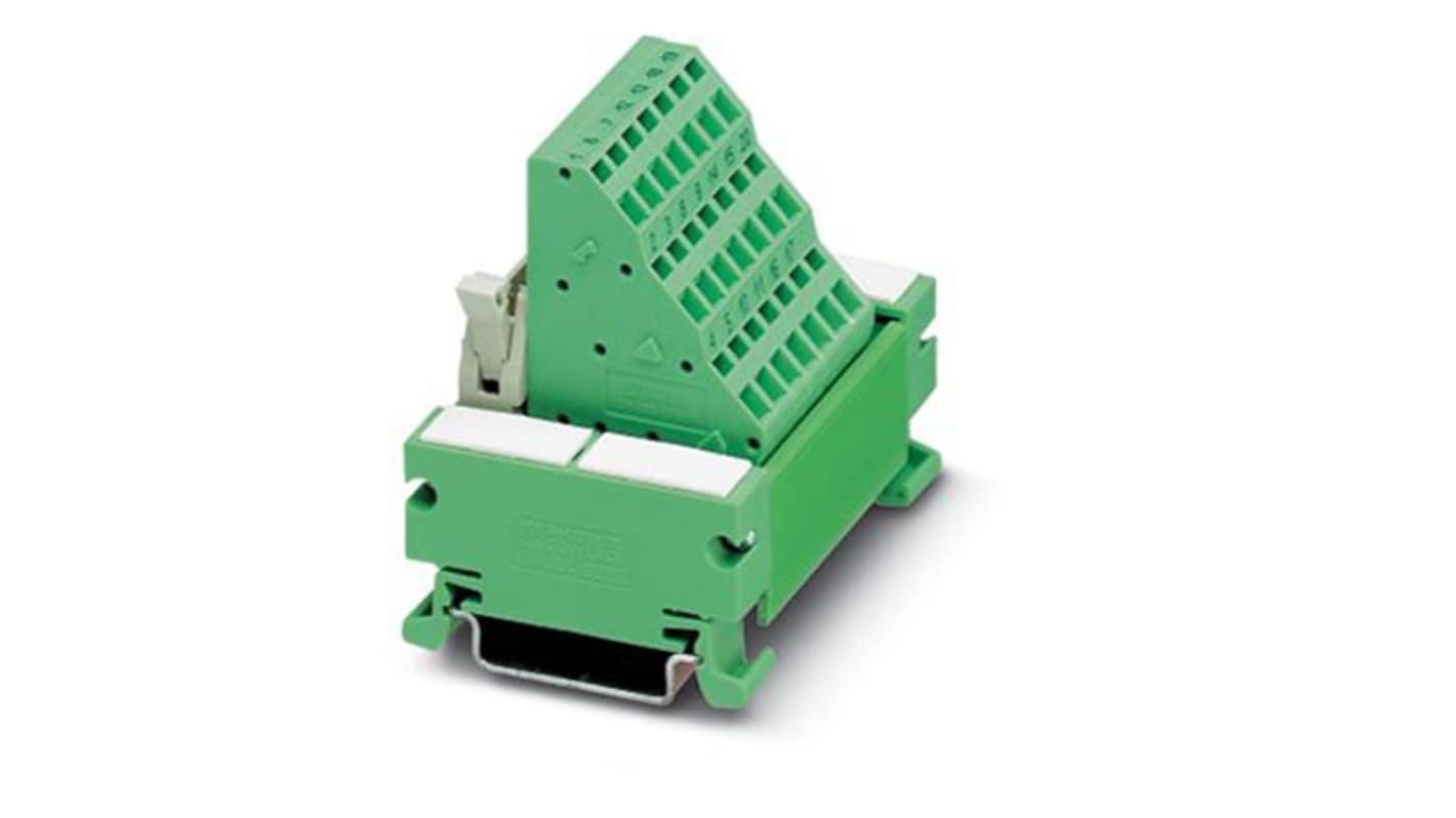 Phoenix Contact 扁平排线接口模块, 公插, 20p, 扁平安装, 24 → 14 AWG, 1A, VARIOFACE系列, 2968409