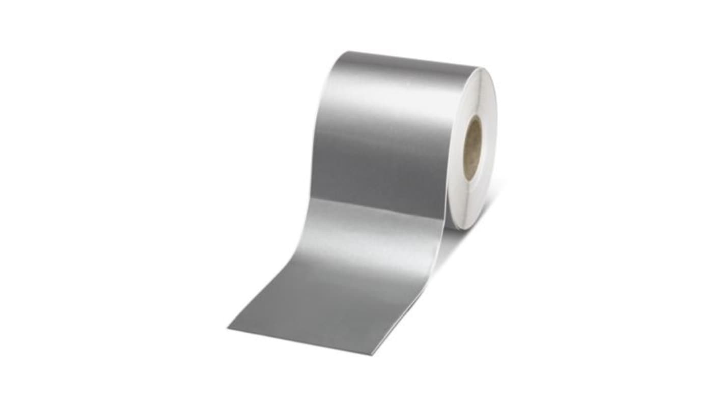 Phoenix Contact EMLF Adhesive Cable Label, Silver, Pre-printed "Unlabeled", for Devices In The Control Cabinet, 0800551