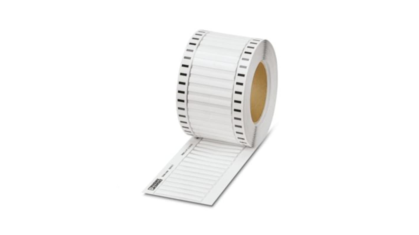 Phoenix Contact WMS-2 HF Slide On Cable Marker, White, Pre-printed "Unlabeled", 1.5 → 3.2mm Cable, for Control