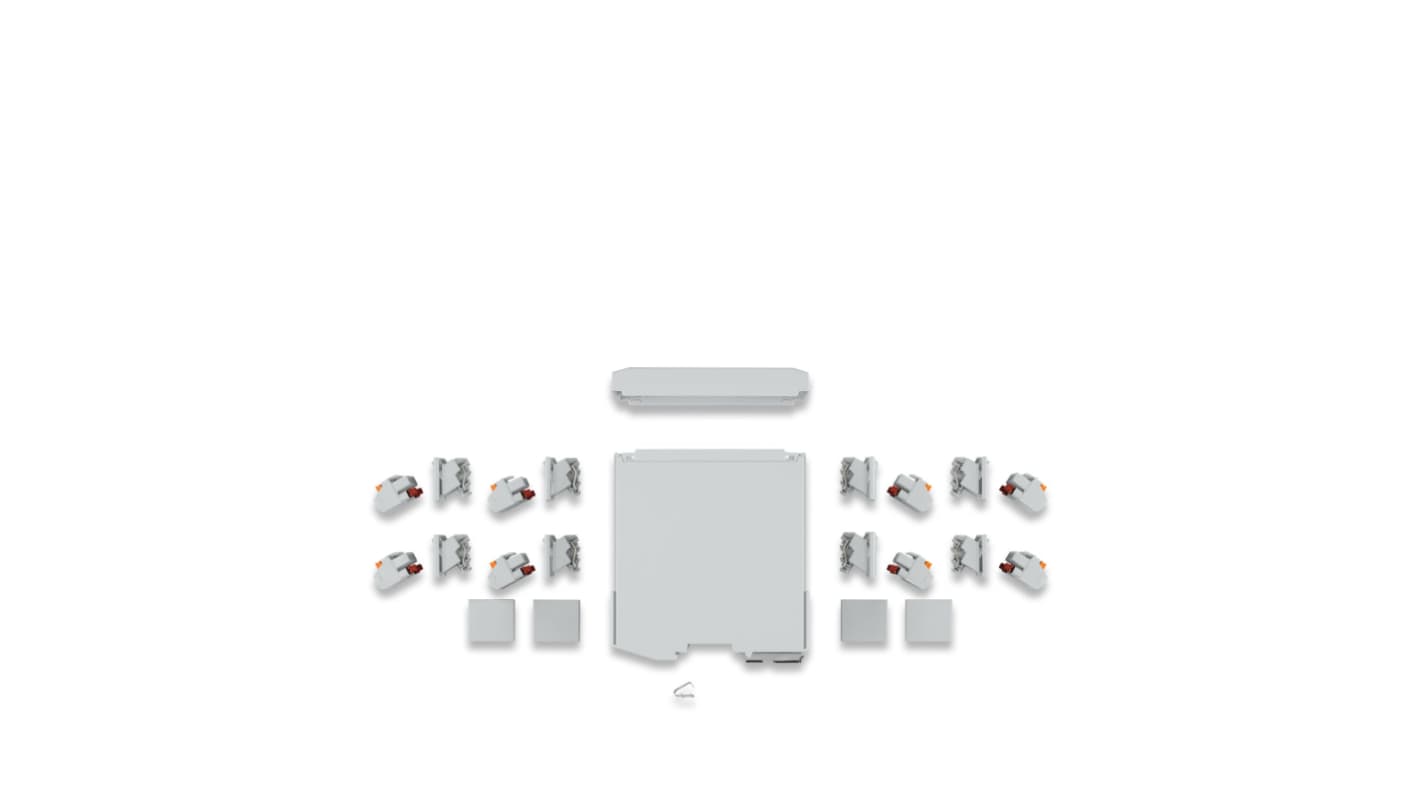 Phoenix Contact ICS50 Series DIN Rail Housing Set for Use with For Mounting On A DIN Rail, 16A