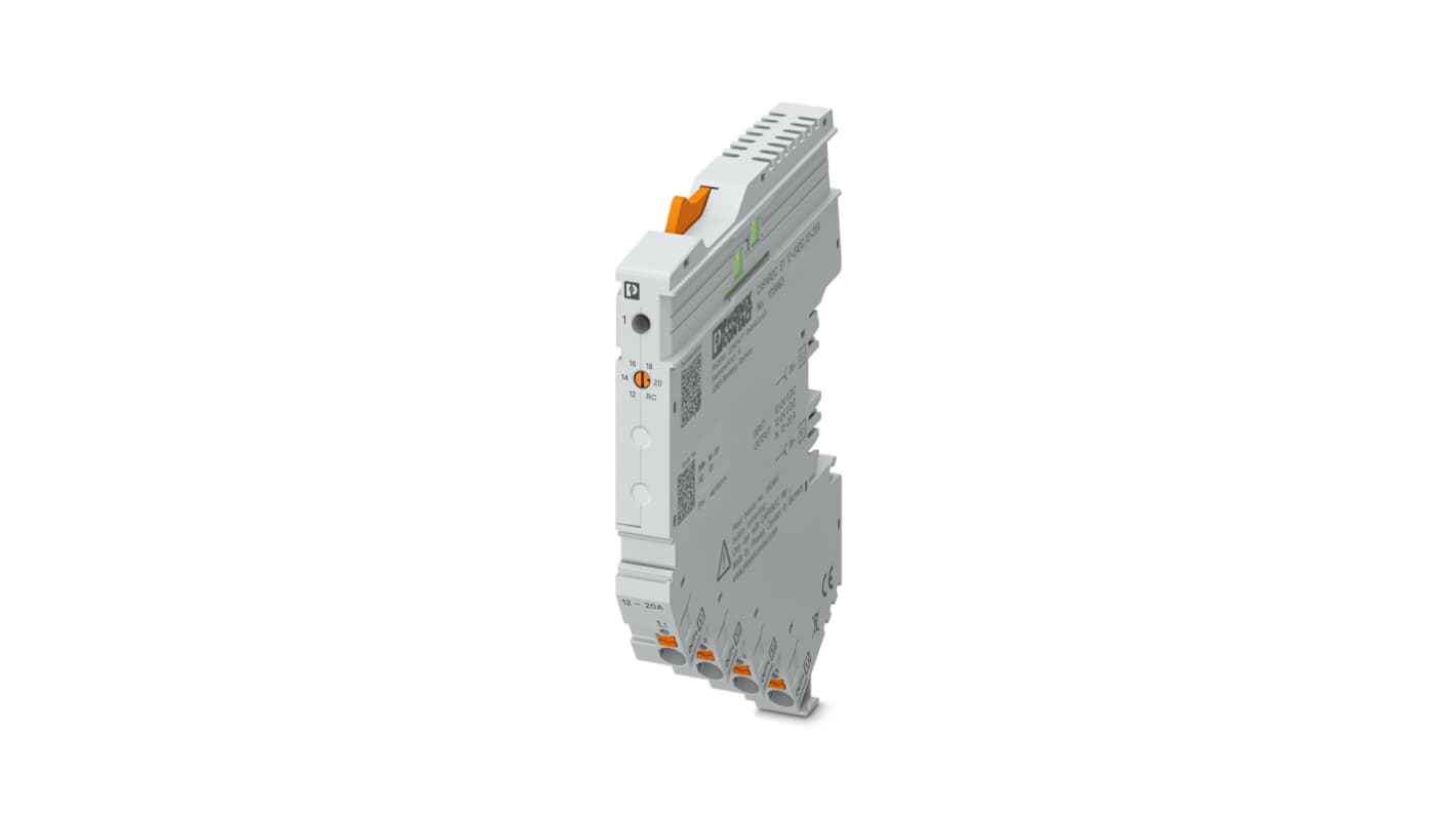 Phoenix Contact CAPAROC Electronic Circuit Breaker 20A 12 V, 24 V CAPAROC E1, 1 channels , Plug-On Type E