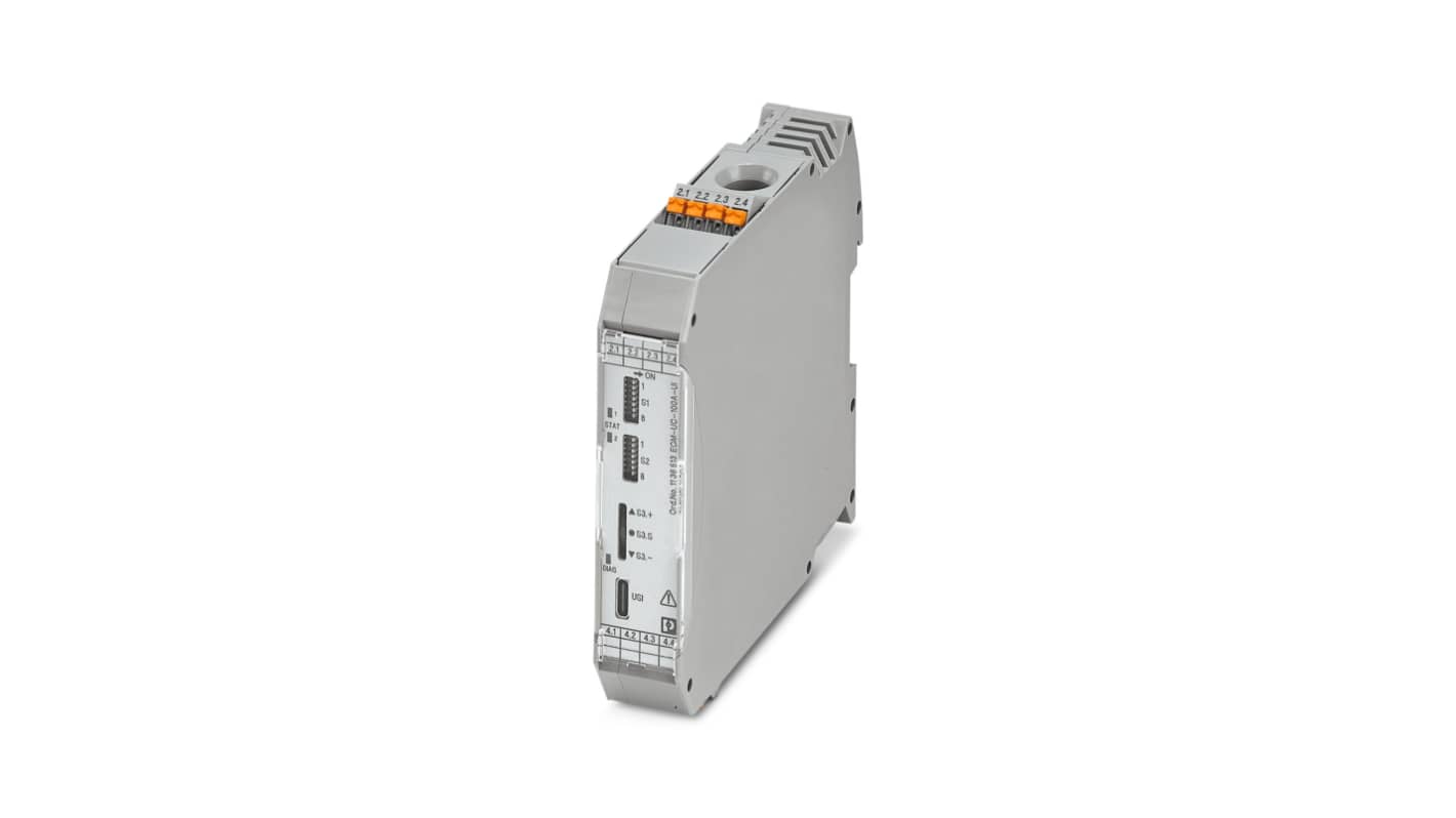 Phoenix Contact ECM-UC Series Current Measuring Transducer, Current Input, Current, Voltage Output, 24V dc Supply