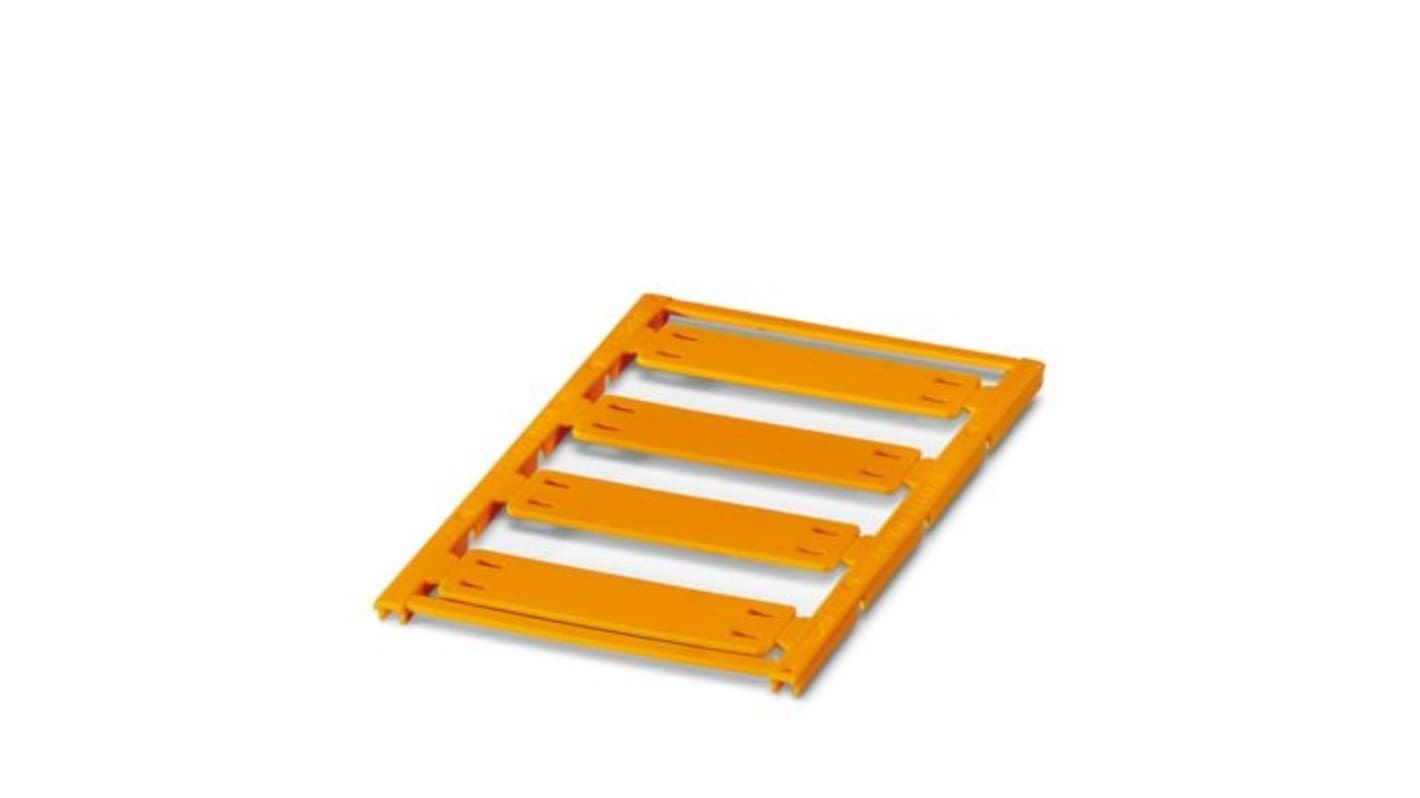 Phoenix Contact UC-WMTB Cable Binder Cable Marker, Orange, Pre-printed "Unlabeled", 7mm Cable, for Conductor And Cable,