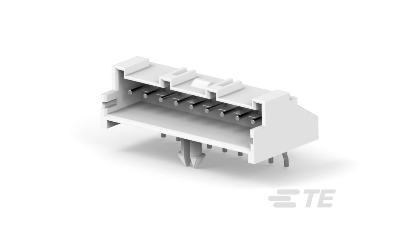 TE Connectivity Economy Power 2.5 Series Right Angle Board Mount PCB Header, 9 Contact(s), 2.5mm Pitch, 1 Row(s),