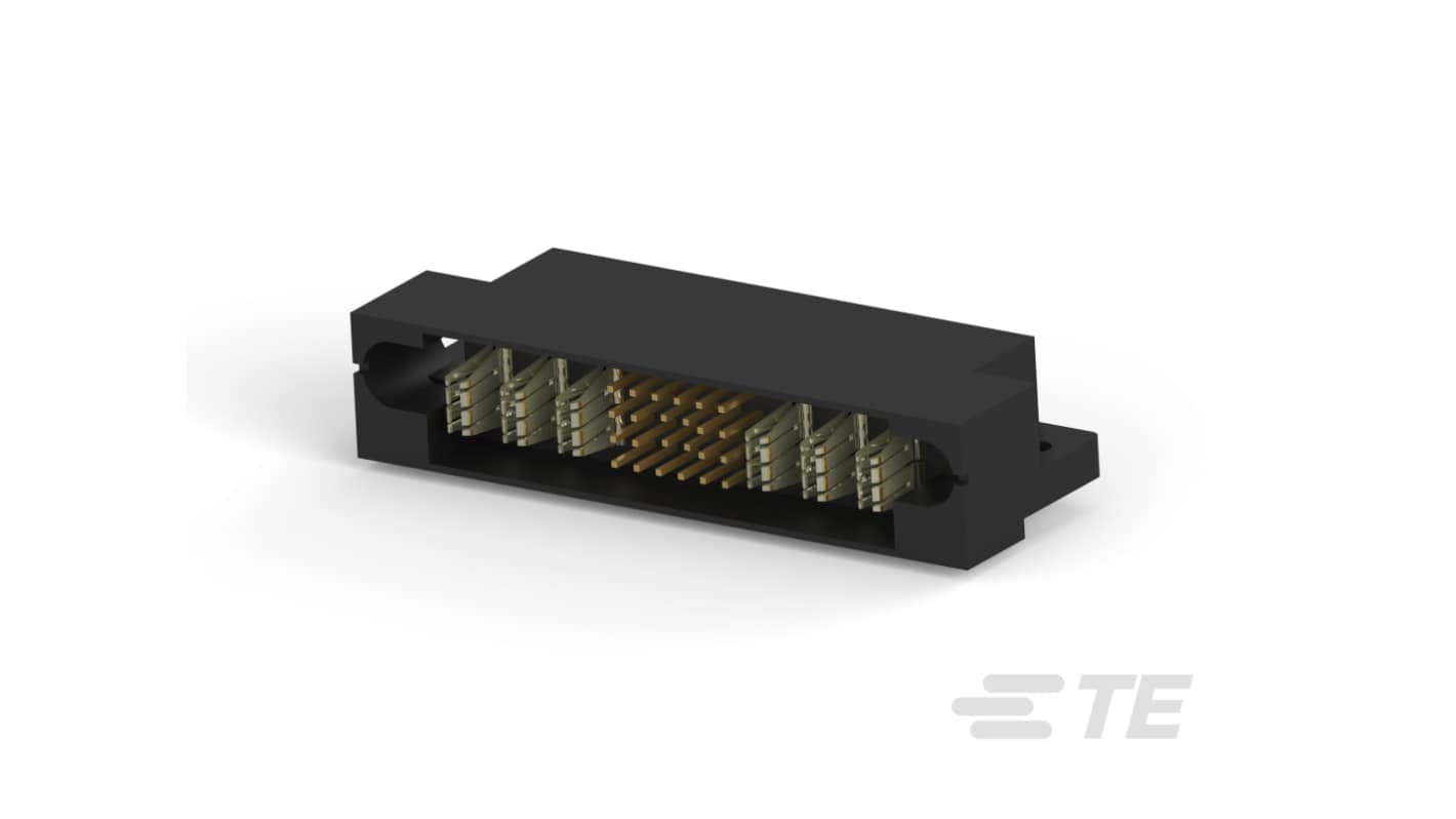TE Connectivity Multibeam Series Right Angle Board Mount PCB Header, 30 Contact(s), 2.54mm Pitch, 4 Row(s), Shrouded