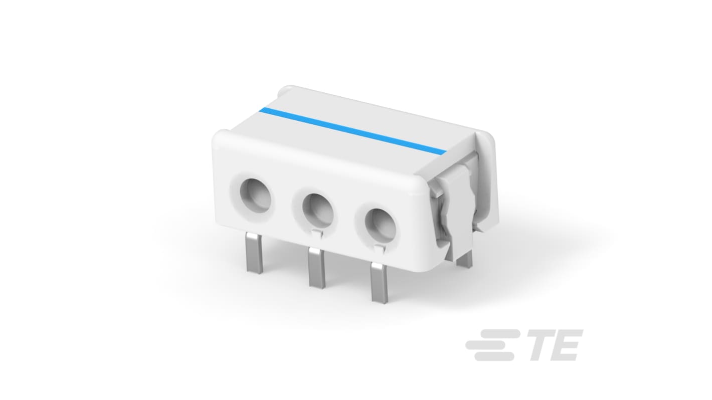 TE Connectivity 21067 Series Connector, Male, 3-Way, Board Mount, 7.5A