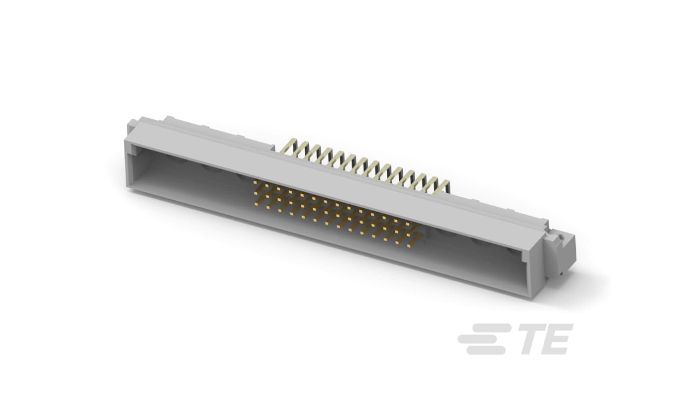 TE Connectivity, 148413-5 2.54mm Pitch Connector Backplane Connector, Male, Right Angle, 14 Column, 3 Row, 42 Way,