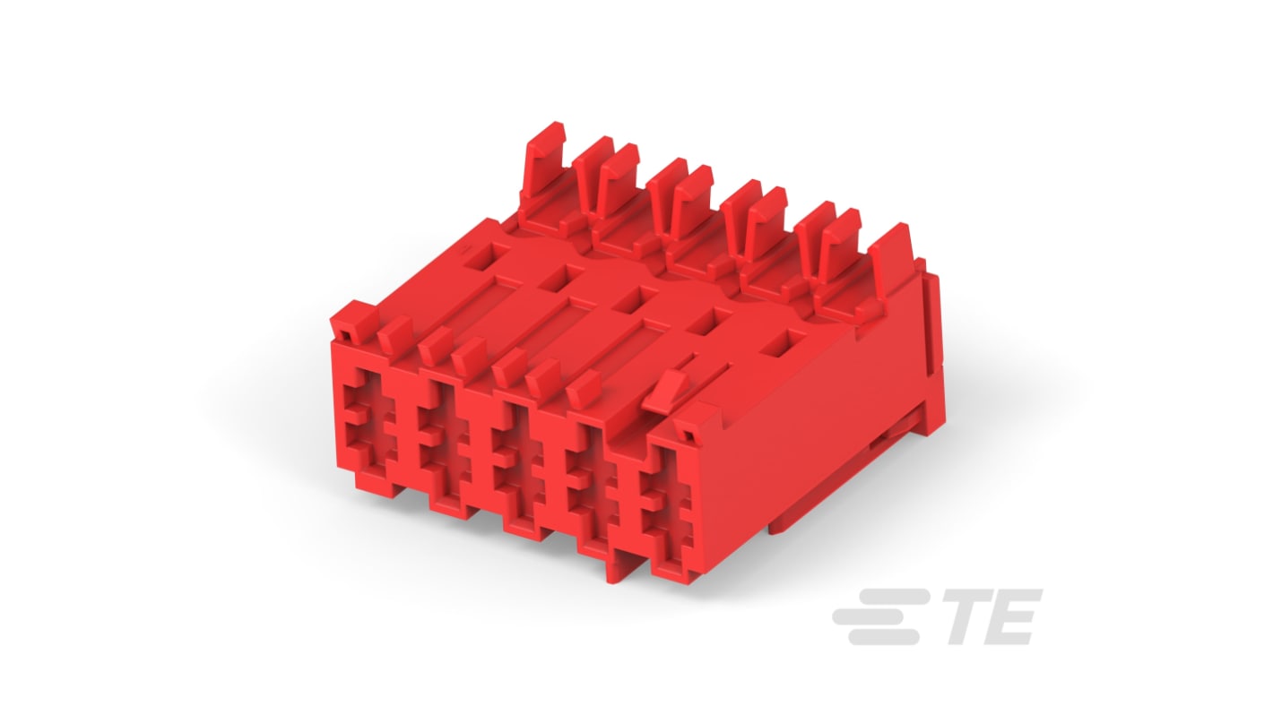 TE Connectivity MATE-N-LOK Series Horizontal Cable Mount PCB Header, 5 Contact(s), 5mm Pitch, 1 Row(s), Shrouded