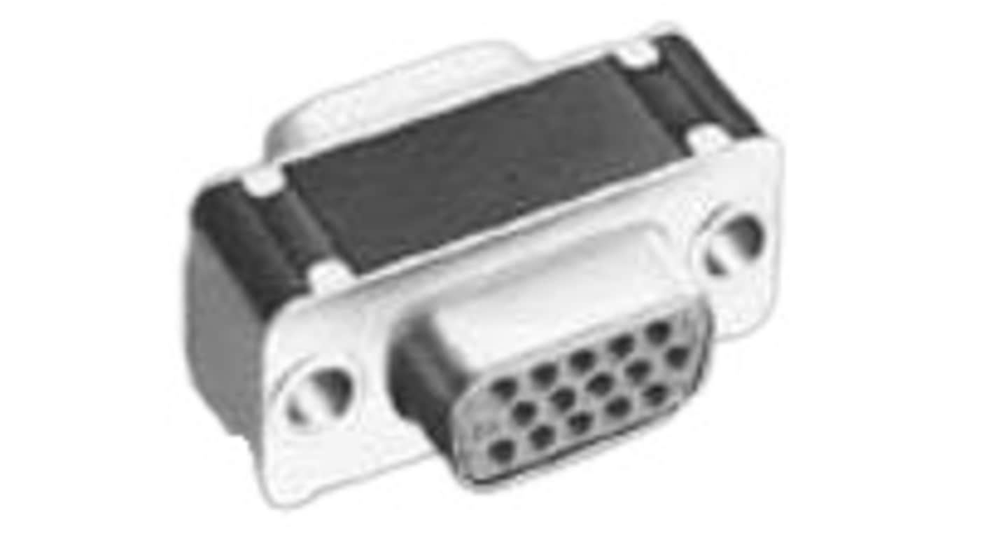 TE Connectivity AMPLIMITE 62 Way Cable Mount D-sub Connector Socket, 2.29mm Pitch, with Screw Holes