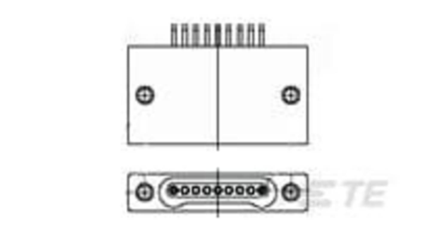 TE Connectivity, Nanonics 9 Way Board Mount MIL Spec Circular Connector