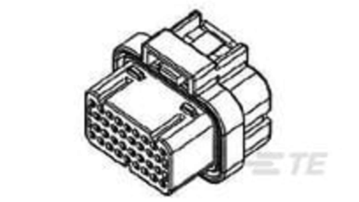 TE Connectivity, 2-144 Automotive Connector Plug 34 Way, Plug-In Termination 2-1447232-0