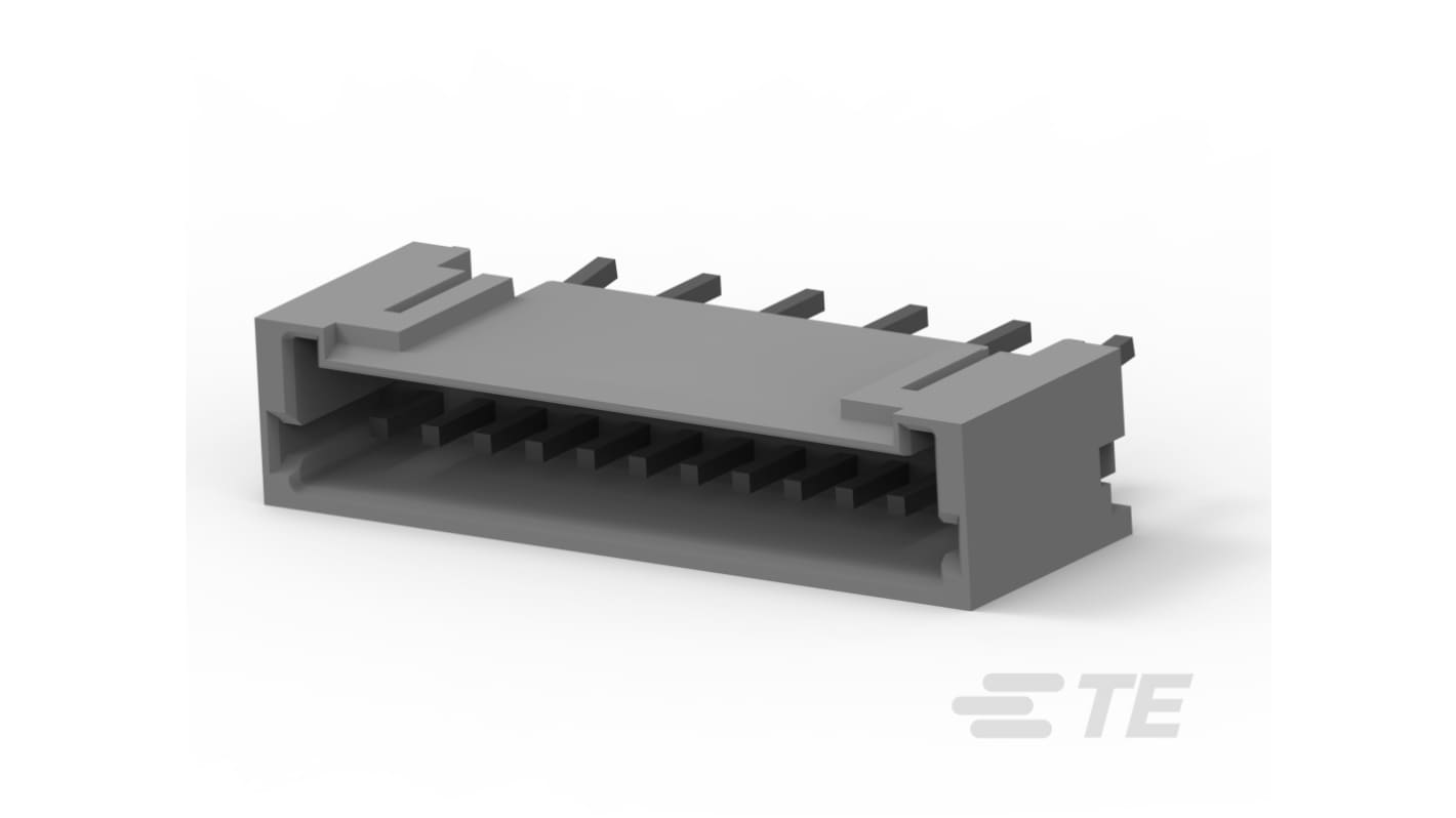 TE Connectivity AMP CT Series Vertical Board Mount PCB Header, 12 Contact(s), 1.5mm Pitch, 1 Row(s), Shrouded