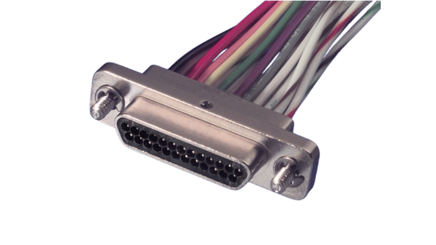 TE Connectivity 1532185-2 51 Way Panel Mount D-sub Connector, 1.27mm Pitch