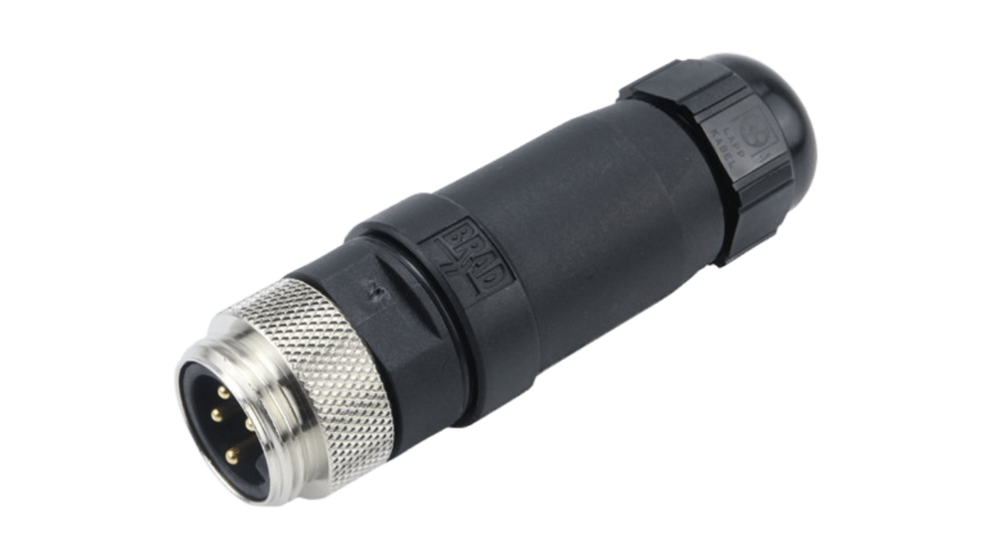 Molex Industrial Circular Connectors, 4 Contacts, Cable Mount, Plug, Male, IP67, 130017 Series