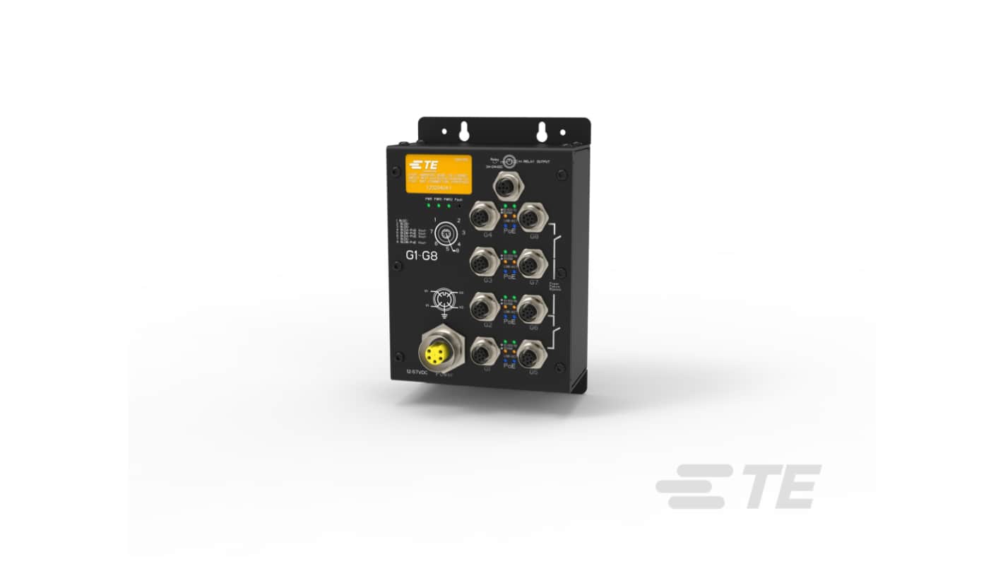 TE Connectivity 23204 Series Network Hub, 1000Mbit/s Transmission, 57V