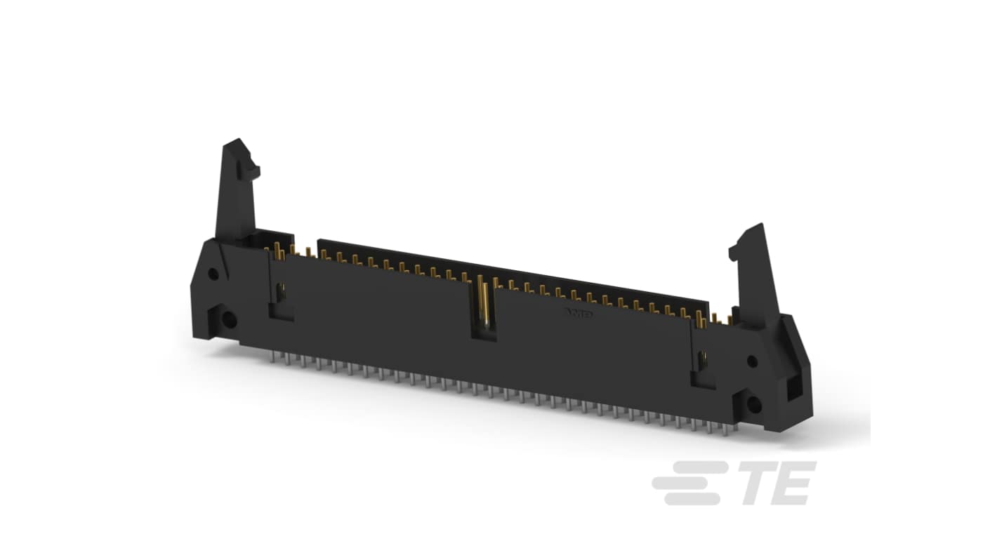 TE Connectivity, AMP-LATCH Universal Headers, 1-5499206-1 2.54mm Pitch 60 Way Vertical Male FPC Connector, Through Hole