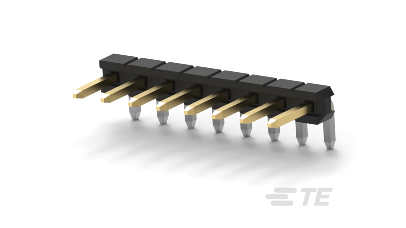 TE Connectivity AMPMODU Series Right Angle PCB Mount PCB Header, 8 Contact(s), 2mm Pitch, 1 Row(s), Unshrouded
