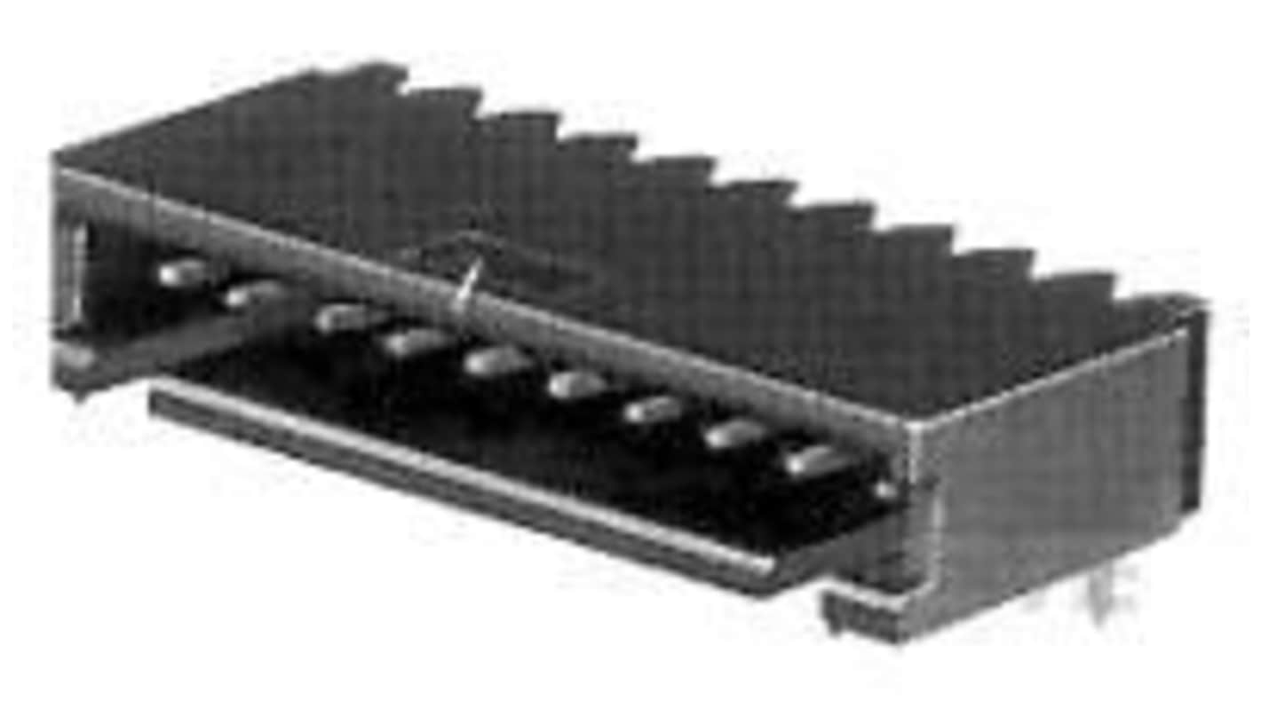 TE Connectivity AMPMODU Series Right Angled Board Mount PCB Header, 4 Contact(s), 2.54mm Pitch, 1 Row(s), Shrouded