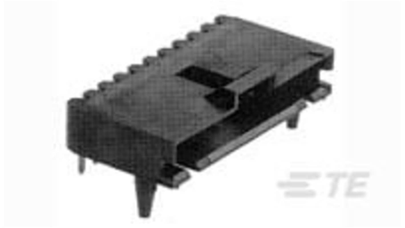 TE Connectivity AMPMODU MTE Series Right Angled Board Mount PCB Header, 8 Contact(s), 2.54mm Pitch, 1 Row(s), Shrouded