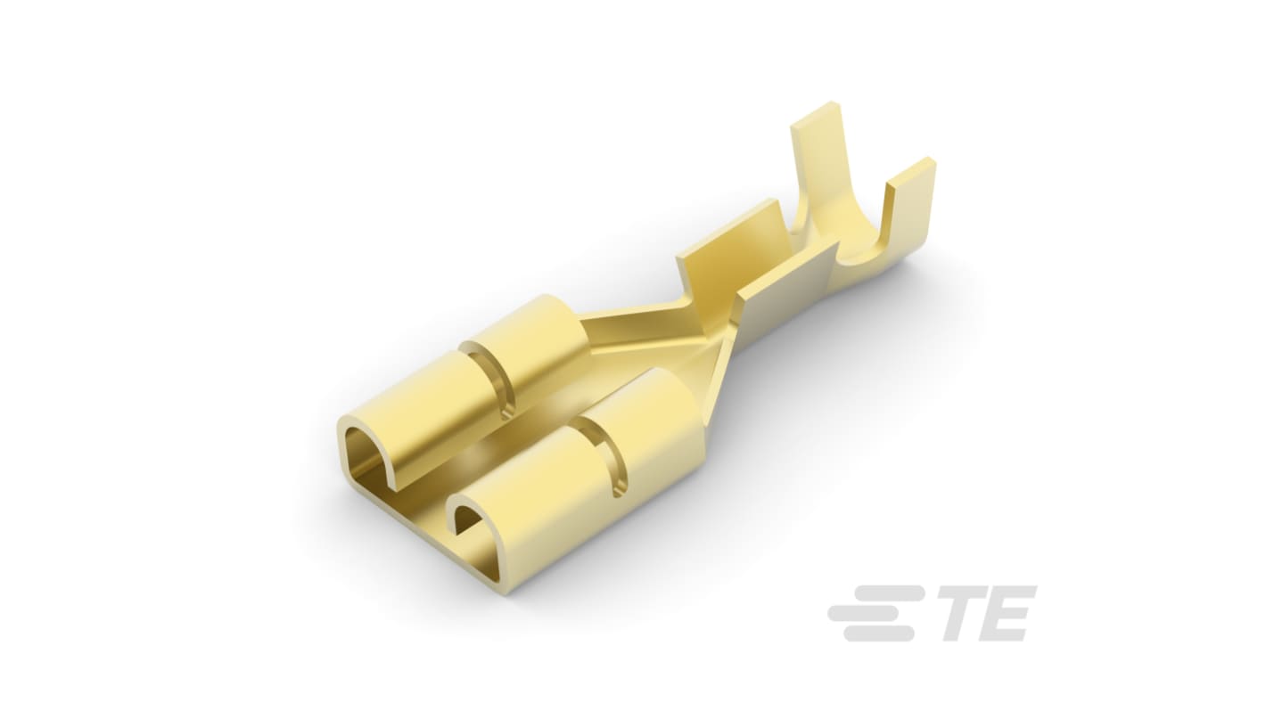 TE Connectivity FASTON 250 Series Female Crimp Contact, 20AWG Min, 16AWG Max