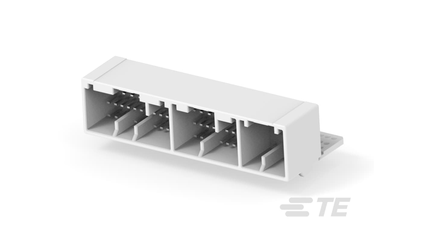 TE Connectivity, 11230 Automotive Connector Plug White Through Hole 72 Way, Plug In Termination 1123043-2