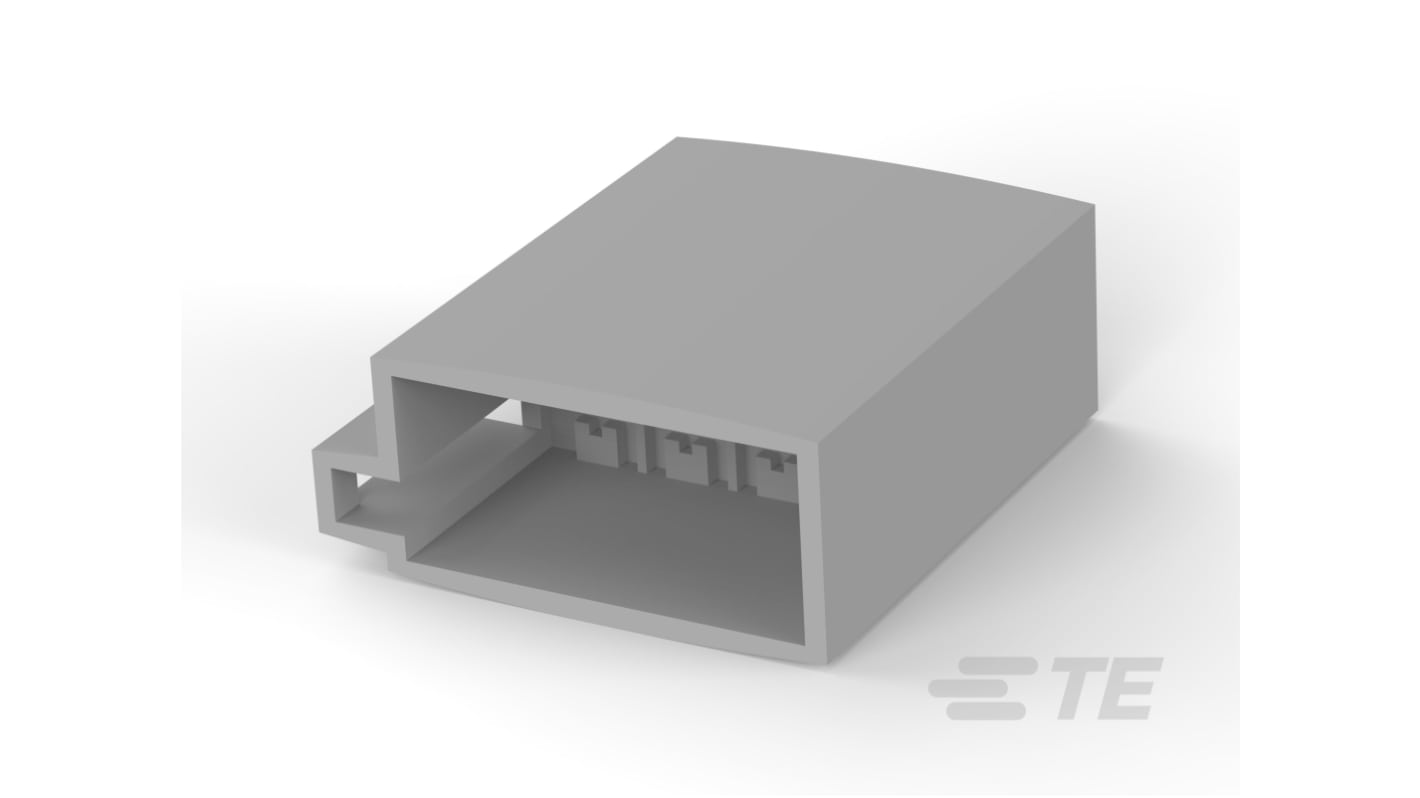 TE Connectivity, 10645 8 Way Crimp Terminal Housing, Grey
