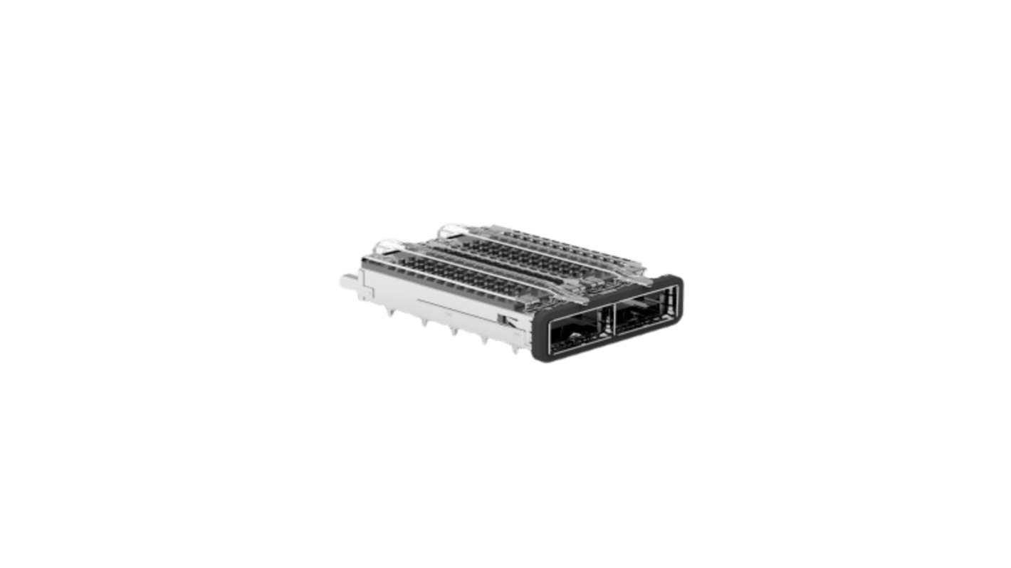 TE Connectivity QSFP Cage Assembly 2-Port, 2170814-4