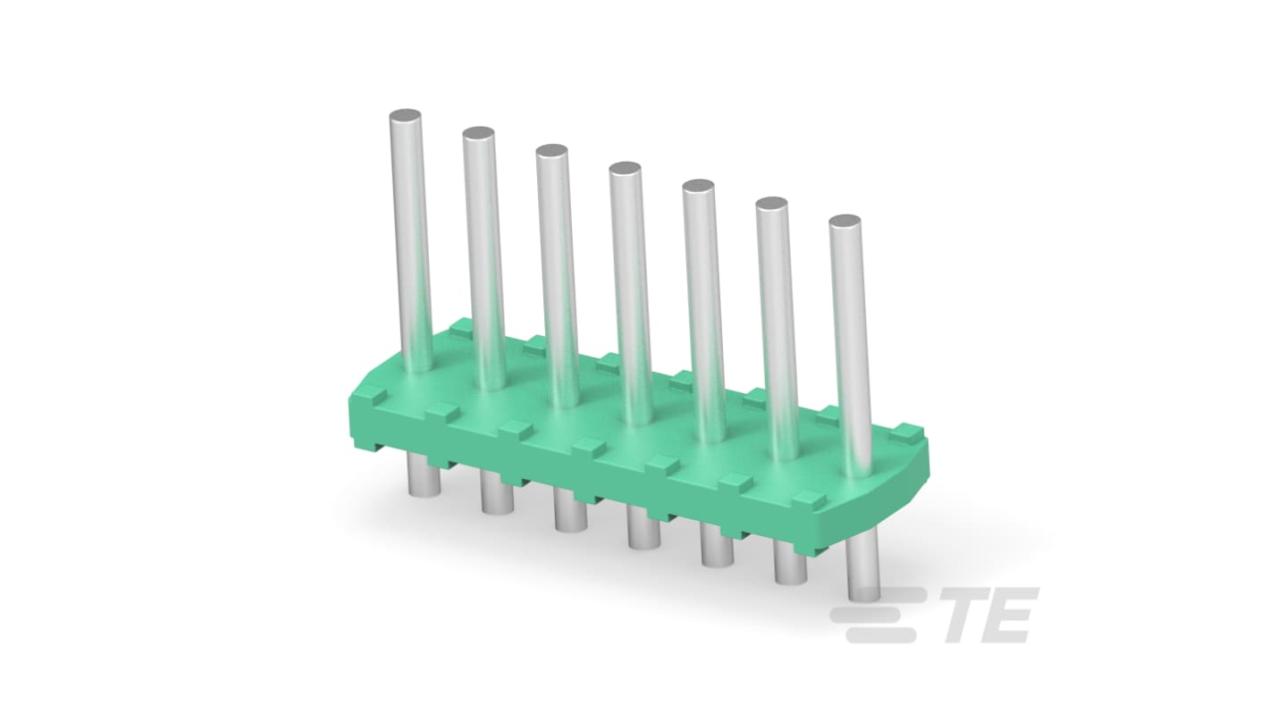 TE Connectivity, 3.5mm Pitch, Buchanan, 7 Way, Vertical, Pluggable Terminal Block, Header, Board Mount, Through Hole