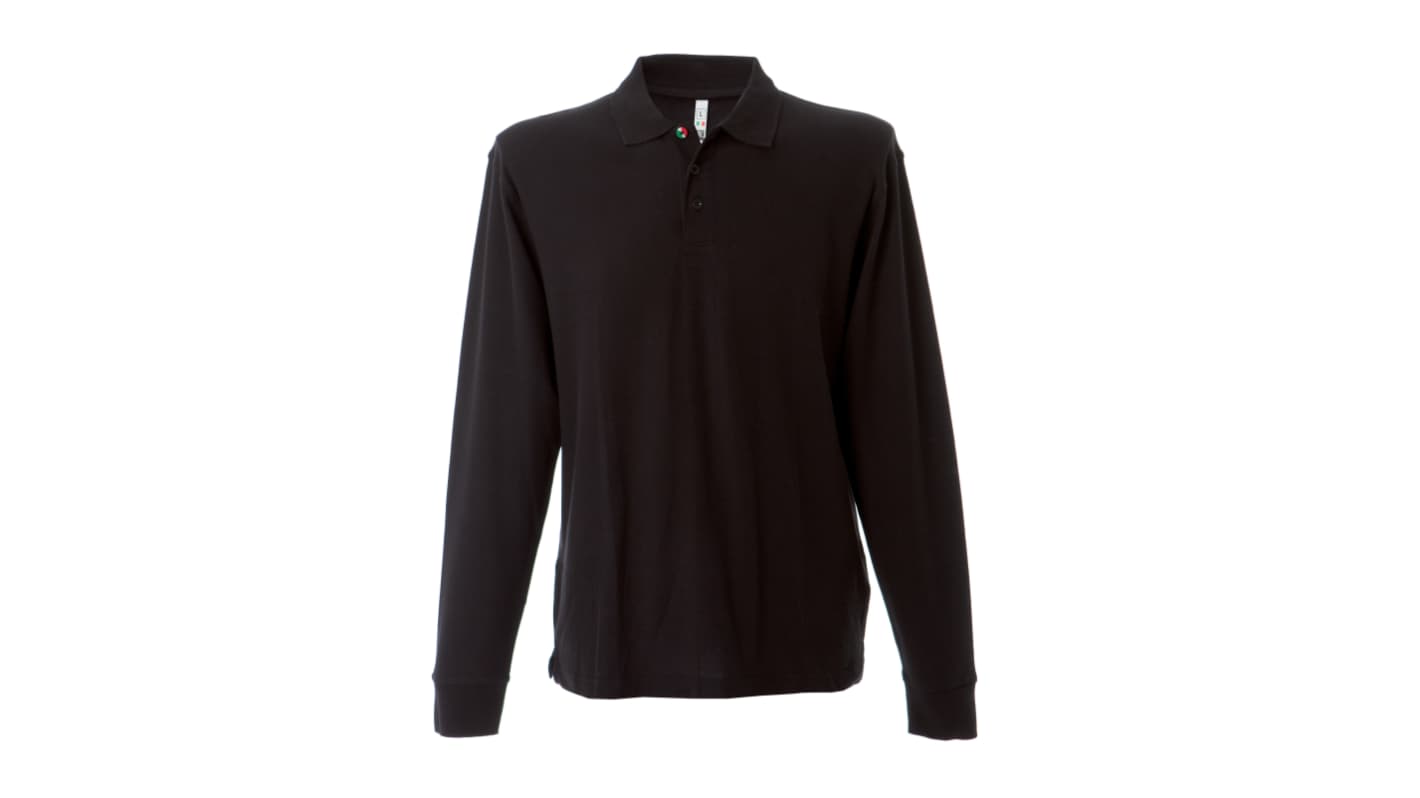 JRC 991313 Black 100% Cotton Polo Shirt, UK- M, EUR- M