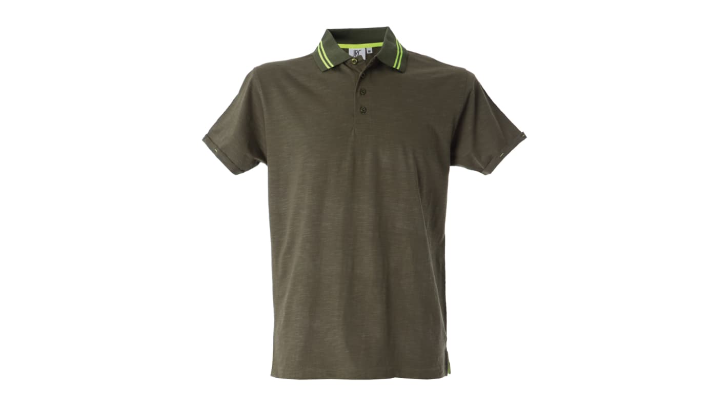 JRC 990146 Army Green 100% Cotton Polo Shirt, UK- S, EUR- S