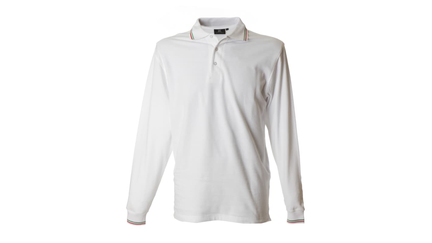 JRC 989845 White 100% Cotton Polo Shirt, UK- M, EUR- M