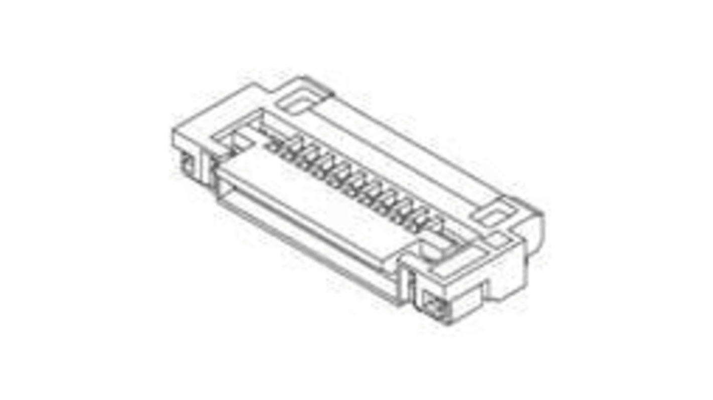 51296, 51296-0833 0.5mm Pitch Right Angle FPC Connector, Bottom