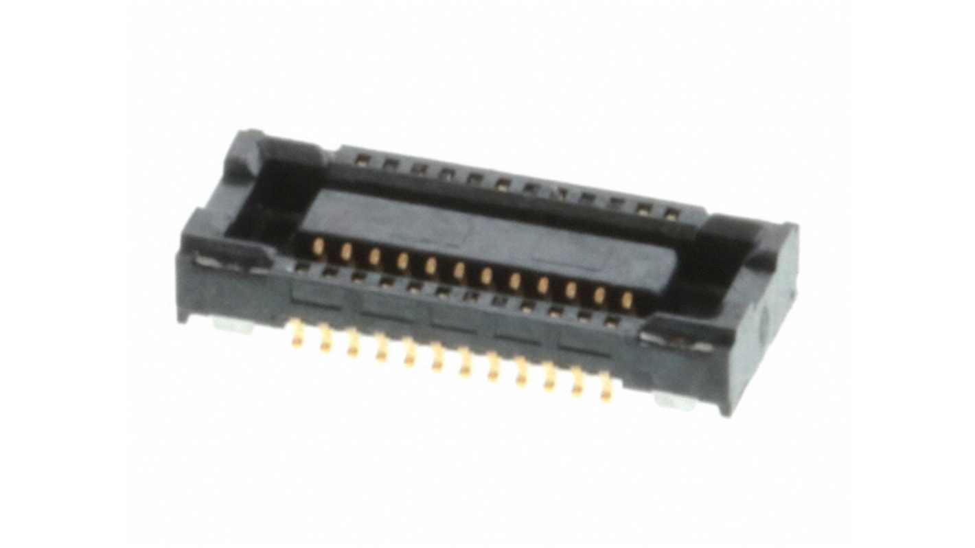 51338 Series Vertical Board Mount PCB Socket, 24-Contact, 2-Row, 0.4mm Pitch, Surface Mount Termination