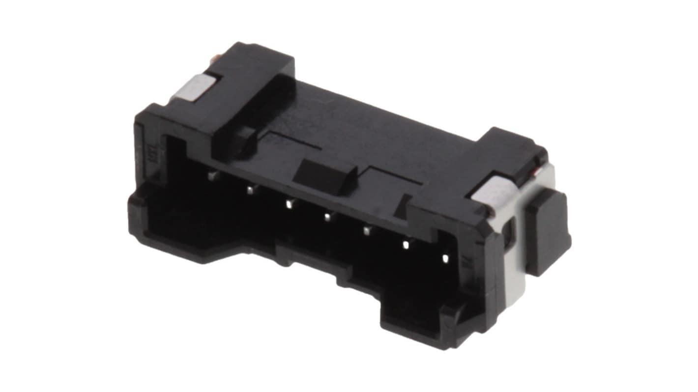 505578 Series Vertical Surface Mount PCB Header, 7 Contact(s), 2mm Pitch, 1 Row(s), Shrouded