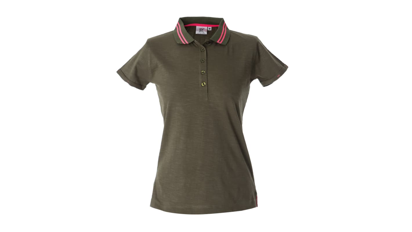 JRC 990156 Army Green 100% Cotton Polo Shirt, UK- M, EUR- M