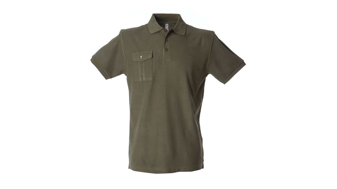 JRC 991166 Army Green 100% Cotton Polo Shirt, UK- XL, EUR- XL