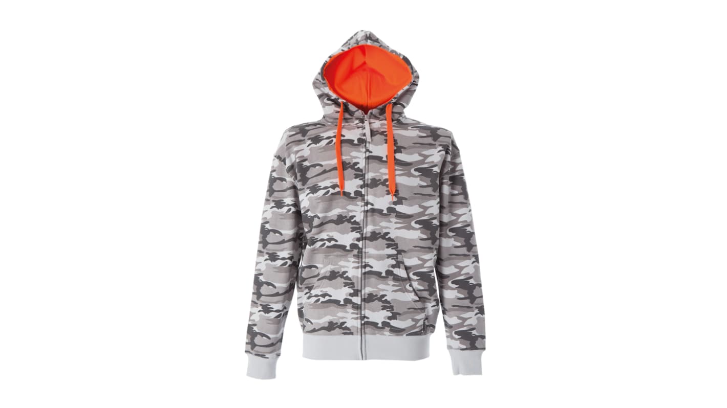 JRC 989347 Grey 35% Cotton, 65% Polyester Full Zip Fleece L