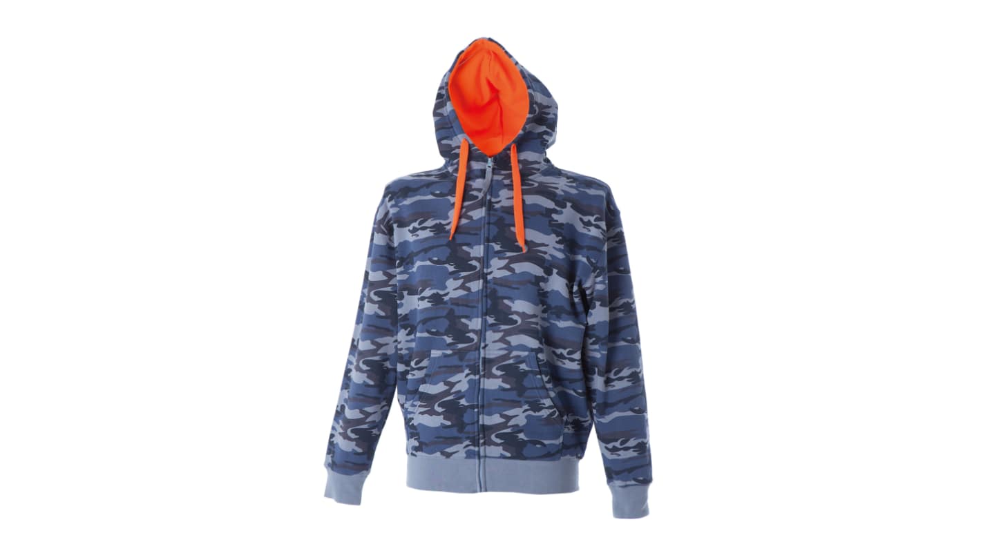 JRC 989348 Blue 35% Cotton, 65% Polyester Full Zip Fleece M